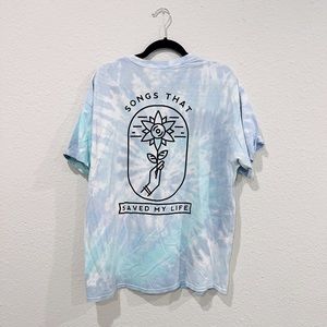 Songs That Saved My Life - Blue Tie Dye Shirt - XL